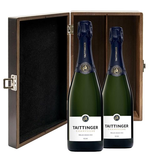 Taittinger Prelude Grands Crus 75cl Double Luxury Gift Boxed Champagne